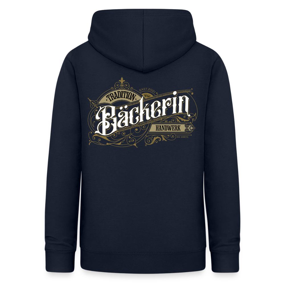 Frauen Hoodie "Bäckerin" Nostalgie Handwerk Navy Frauen Hoodie {{ color }}