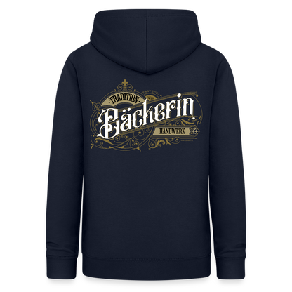Frauen Hoodie "Bäckerin" Nostalgie Handwerk Navy Frauen Hoodie {{ color }}