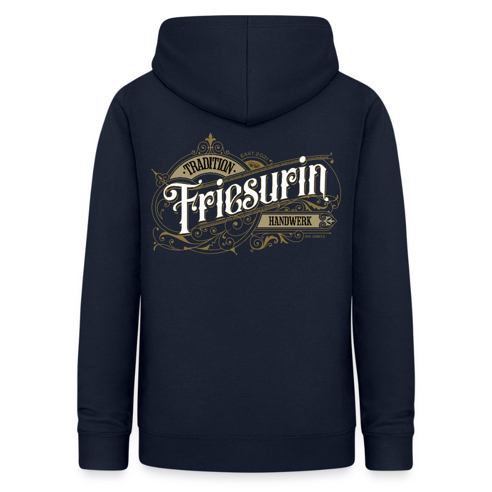 Frauen Hoodie "Friseurin" Nostalgie Handwerk Navy Frauen Hoodie {{ color }}