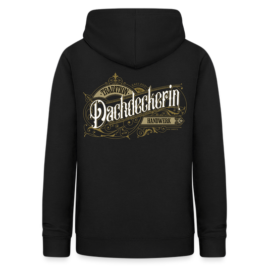 Frauen Hoodie "Dachdeckerin" Nostalgie Handwerk Schwarz Frauen Hoodie {{ color }}