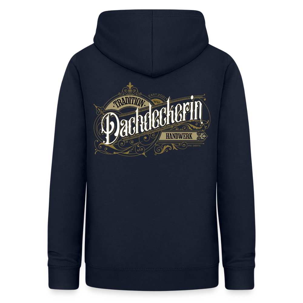 Frauen Hoodie "Dachdeckerin" Nostalgie Handwerk Navy Frauen Hoodie {{ color }}