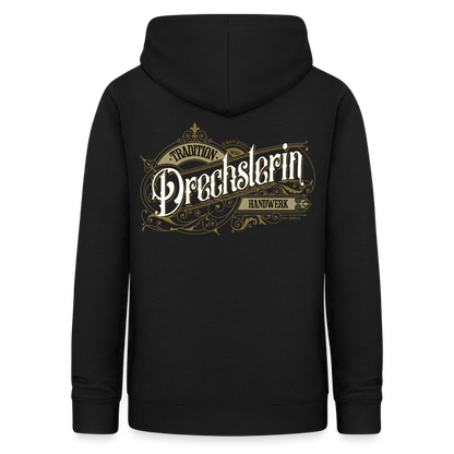 Frauen Hoodie "Drechslerin" Nostalgie Handwerk Schwarz Frauen Hoodie {{ color }}
