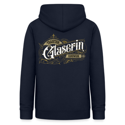 Frauen Hoodie "Glaserin" Nostalgie Handwerk Navy Frauen Hoodie {{ color }}