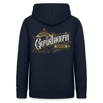 Frauen Hoodie "Gerüstbauerin" Nostalgie Handwerk Navy Frauen Hoodie {{ color }}