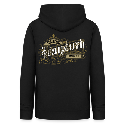 Frauen Hoodie "Heizungsbauerin" Nostalgie Handwerk Schwarz Frauen Hoodie {{ color }}