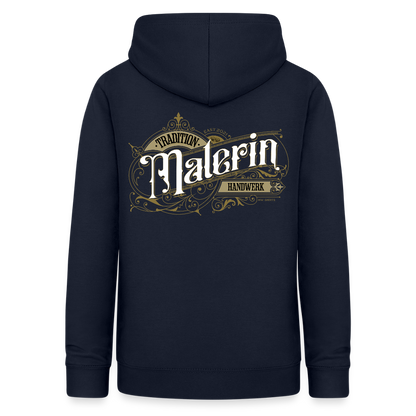 Frauen Hoodie "Malerin" Nostalgie Handwerk Navy Frauen Hoodie {{ color }}
