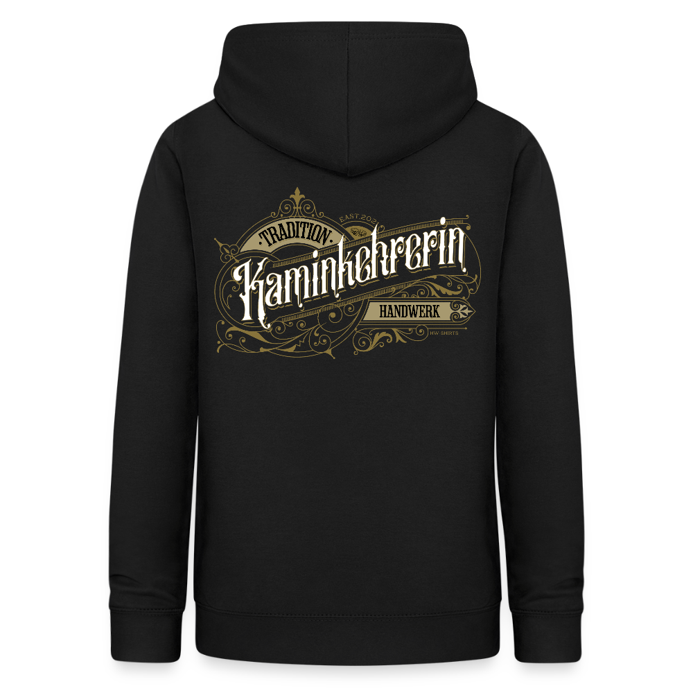 Frauen Hoodie "Kaminkehrerin" Nostalgie Handwerk Schwarz Frauen Hoodie {{ color }}
