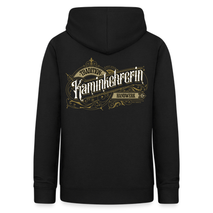 Frauen Hoodie "Kaminkehrerin" Nostalgie Handwerk Schwarz Frauen Hoodie {{ color }}