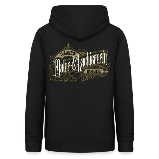 Frauen Hoodie "Maler-& Lackiererin" Nostalgie Handwerk Schwarz Frauen Hoodie {{ color }}