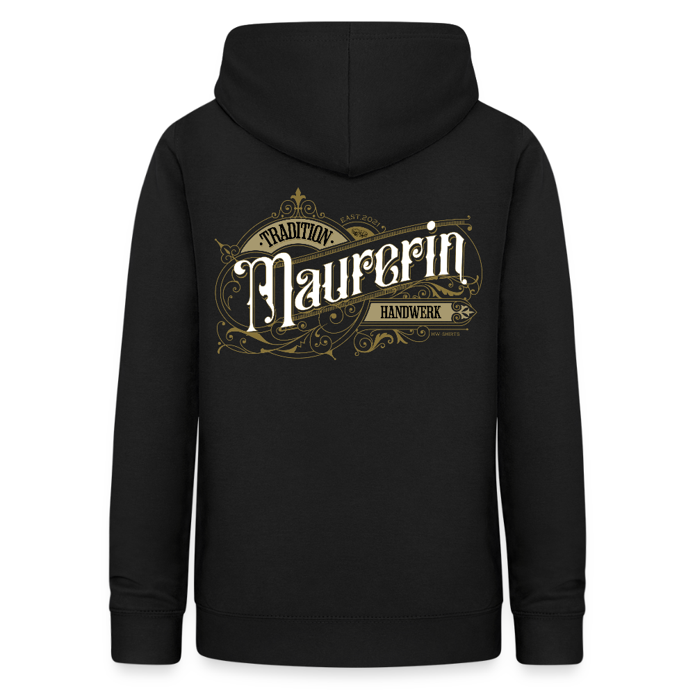Frauen Hoodie "Maurerin" Nostalgie Handwerk Schwarz Frauen Hoodie {{ color }}