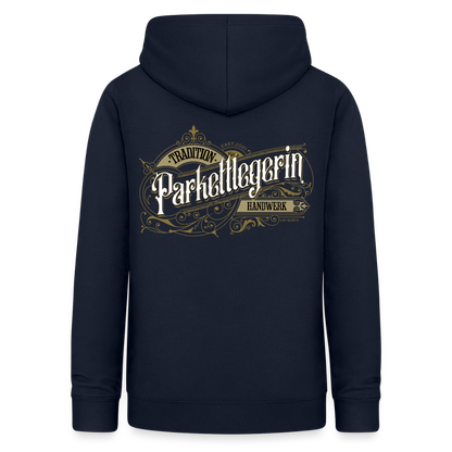 Frauen Hoodie "Parkettlegerin" Nostalgie Handwerk Navy Frauen Hoodie {{ color }}