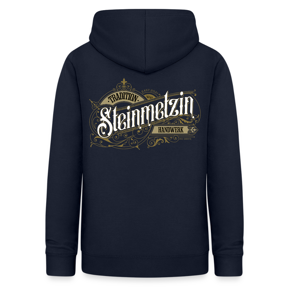 Frauen Hoodie "Steinmetzin" Nostalgie Handwerk Navy Frauen Hoodie {{ color }}