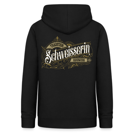 Frauen Hoodie "Schweisserin" Nostalgie Handwerk Schwarz Frauen Hoodie {{ color }}