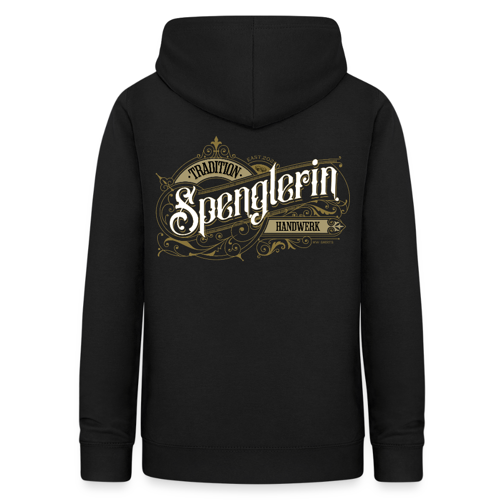 Frauen Hoodie "Spenglerin" Nostalgie Handwerk Schwarz Frauen Hoodie {{ color }}
