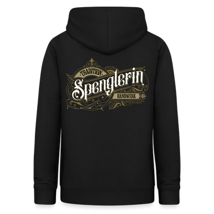Frauen Hoodie "Spenglerin" Nostalgie Handwerk Schwarz Frauen Hoodie {{ color }}