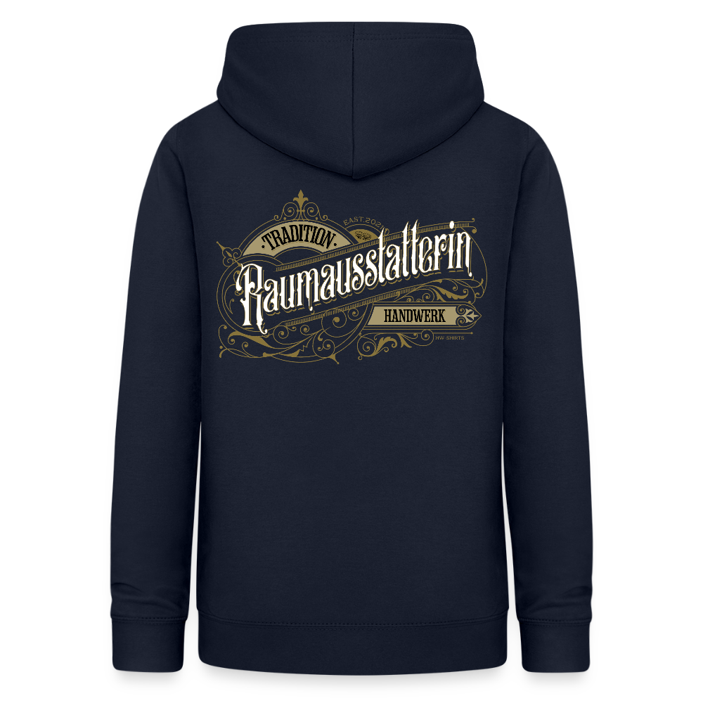 Frauen Hoodie "Raumausstatterin" Nostalgie Handwerk Navy Frauen Hoodie {{ color }}