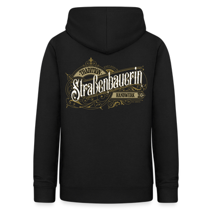 Frauen Hoodie "Strassenbauerin" Nostalgie Handwerk Schwarz Frauen Hoodie {{ color }}