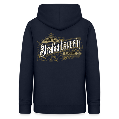 Frauen Hoodie "Strassenbauerin" Nostalgie Handwerk Navy Frauen Hoodie {{ color }}