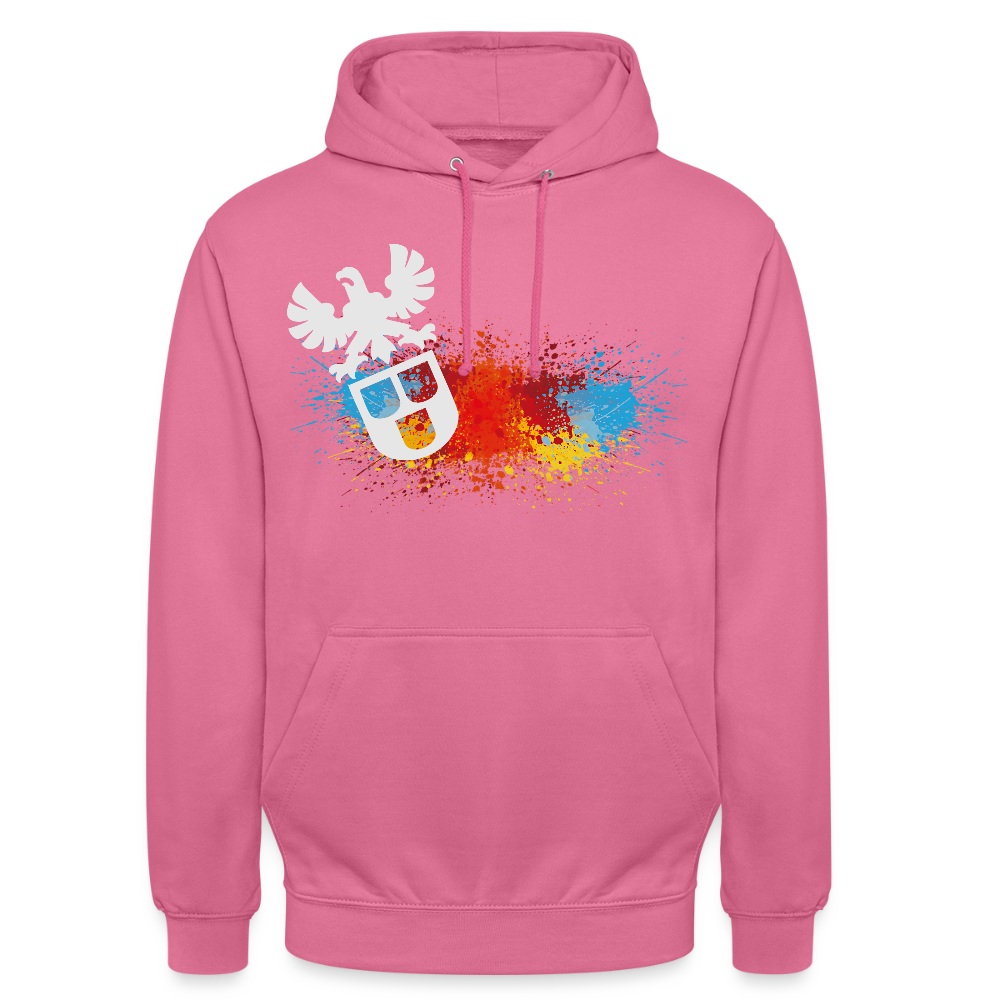 Unisex Hoodie "Maler-Splash" Pink Unisex Hoodie {{ color }}