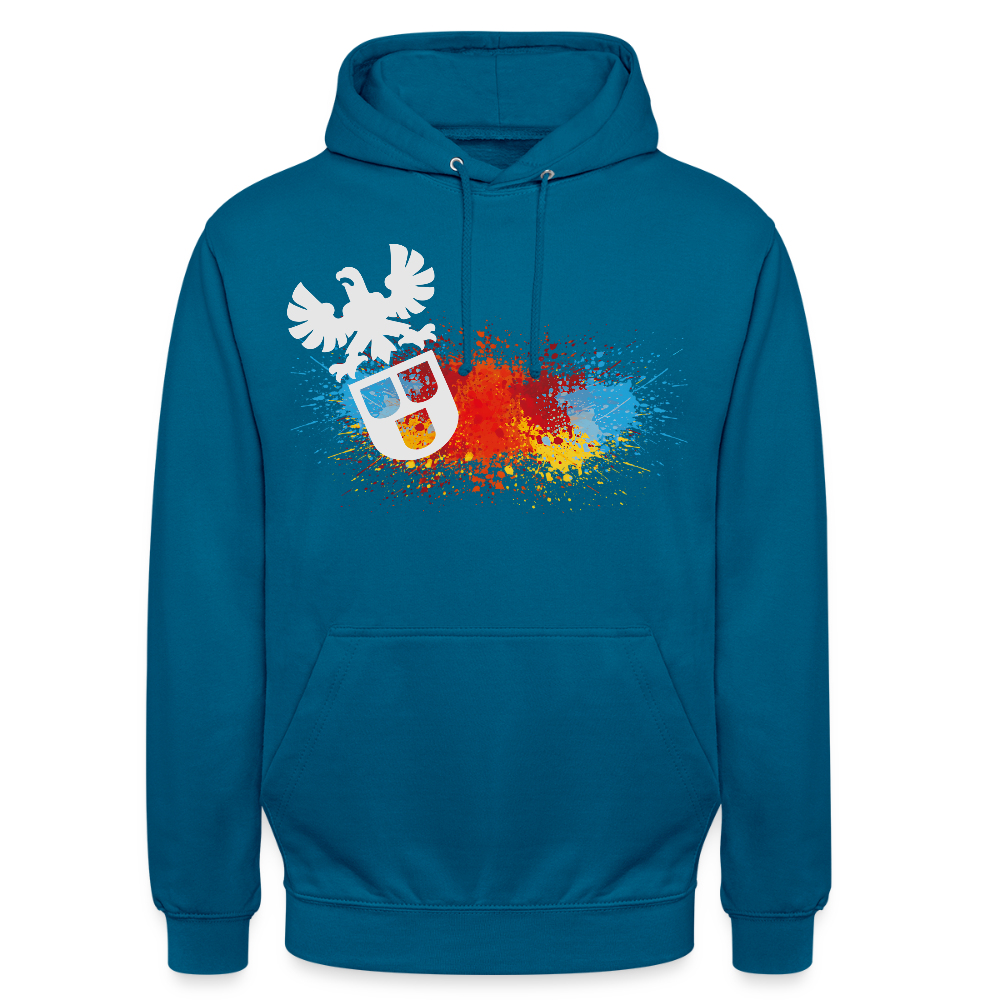 Unisex Hoodie "Maler-Splash" Tiefseeblau Unisex Hoodie {{ color }}
