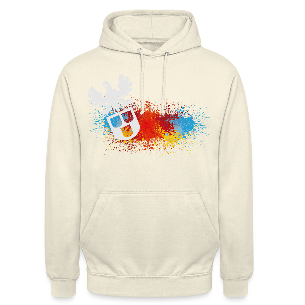 Unisex Hoodie "Maler-Splash" Vanille-Milchshake Unisex Hoodie {{ color }}