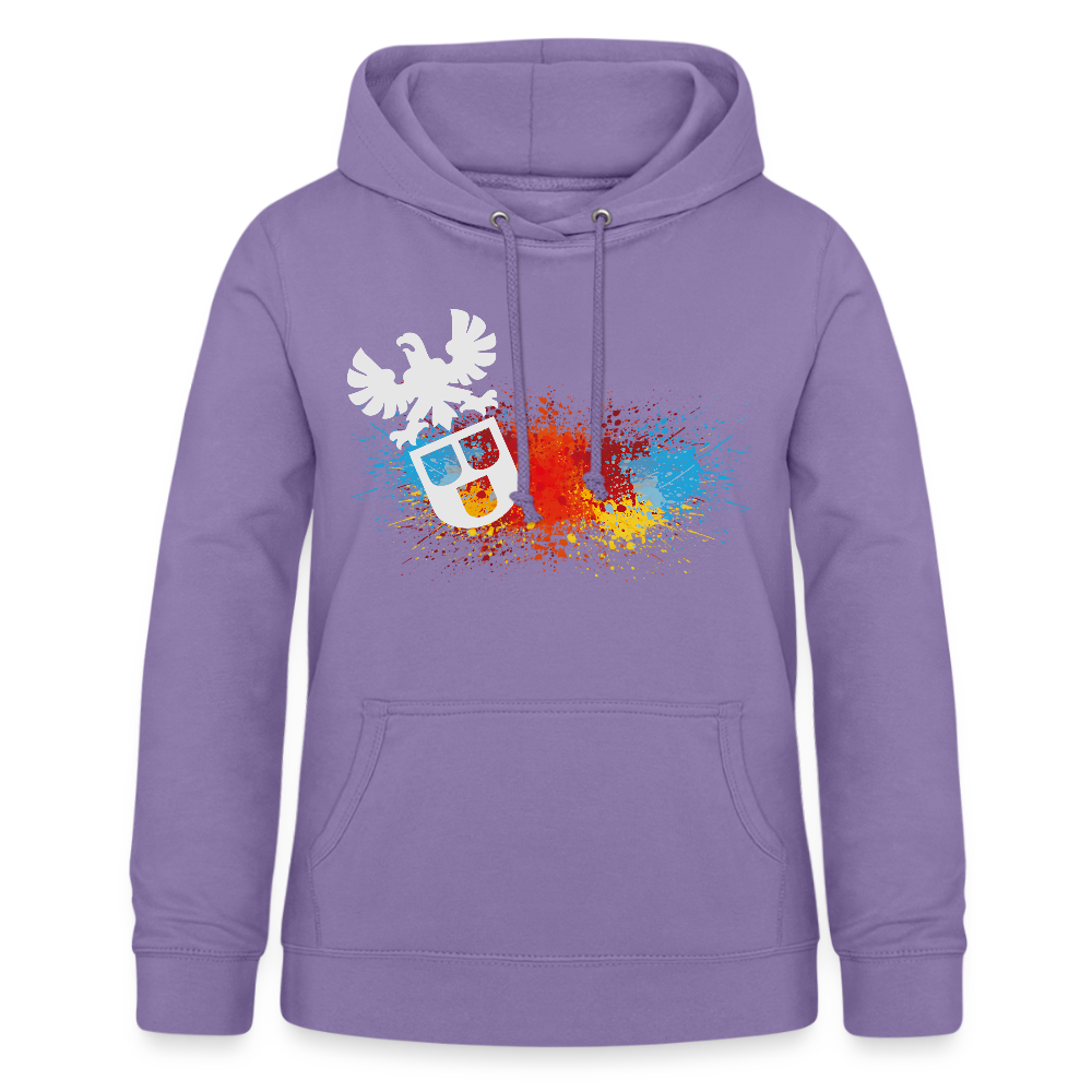 Frauen Hoodie "Maler-Splash" Lavendel Frauen Hoodie {{ color }}
