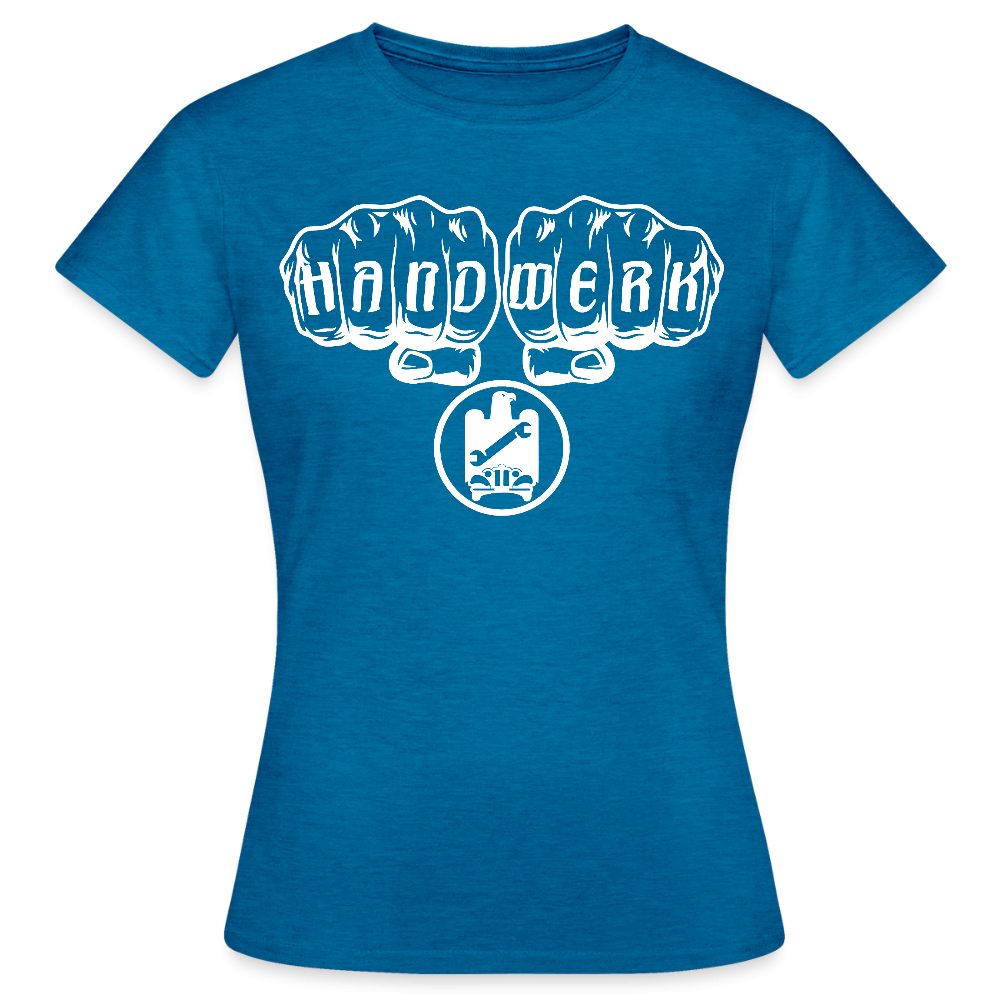 Frauen T-Shirt "KFZ-Mechaniker" Antikblaues Saphir meliert Frauen T-Shirt {{ color }}