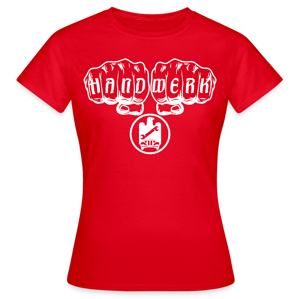Frauen T-Shirt "KFZ-Mechaniker" Rot Frauen T-Shirt {{ color }}