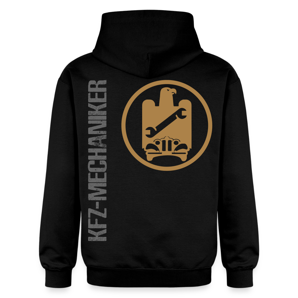 Gildan Unisex Softstyle® "KFZ-Mechaniker" Schwarz Gildan Unisex Softstyle® Midweight Hoodie {{ color }}