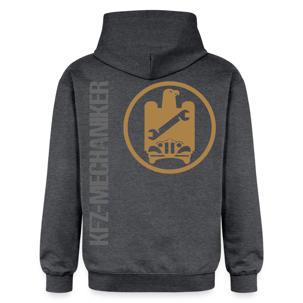 Gildan Unisex Softstyle® "KFZ-Mechaniker" Dunkelgrau meliert Gildan Unisex Softstyle® Midweight Hoodie {{ color }}