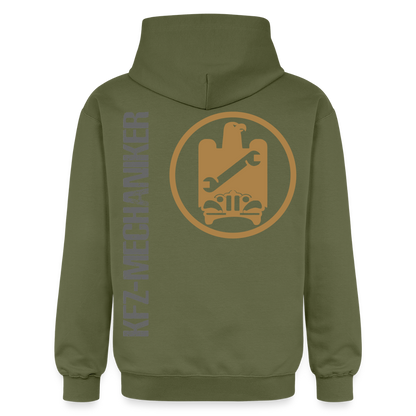 Gildan Unisex Softstyle® "KFZ-Mechaniker" Militärgrün Gildan Unisex Softstyle® Midweight Hoodie {{ color }}