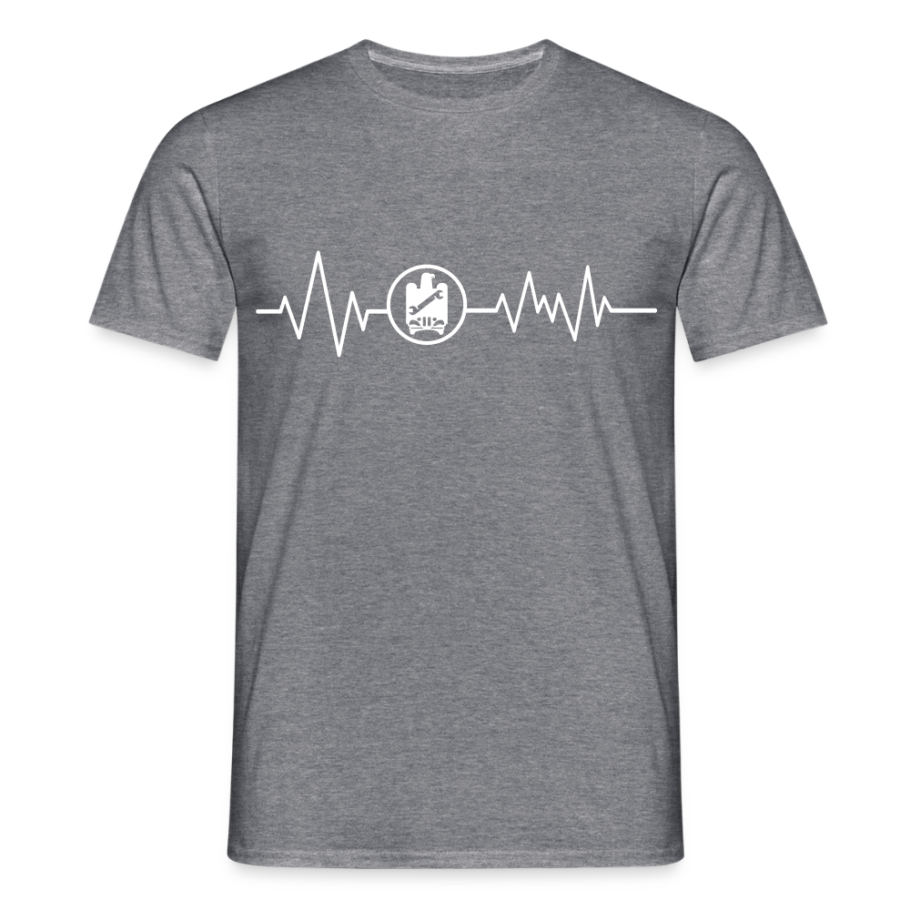 Unisex T-Shirt "KFZ-Mechaniker" Graphit meliert Männer T-Shirt {{ color }}