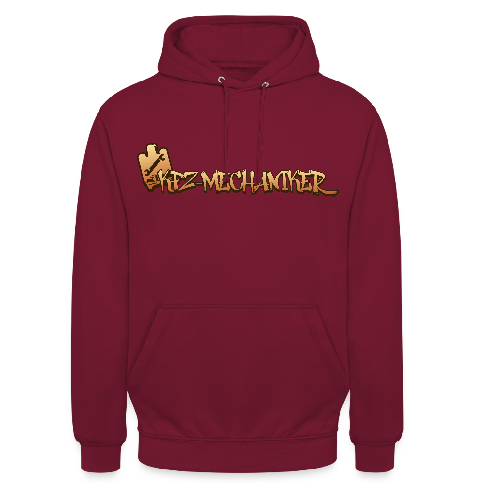 Unisex Hoodie "KFZ-Mechaniker" Bordeaux Unisex Hoodie {{ color }}