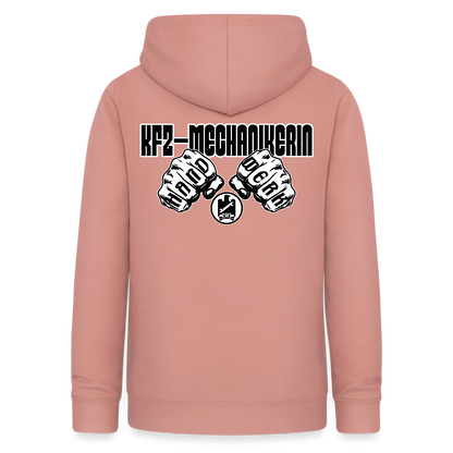 Frauen Hoodie "KFZ-Mechanikerin" (beidseitig beruckt) Altrosa Frauen Hoodie {{ color }}