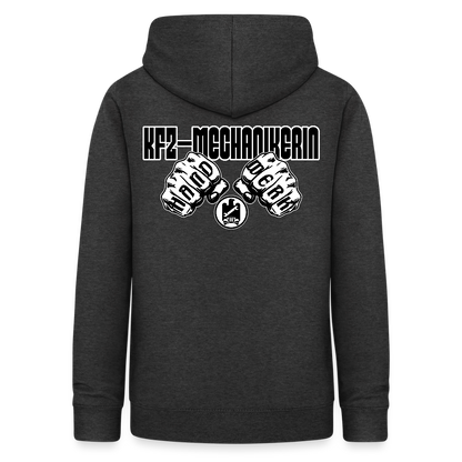 Frauen Hoodie "KFZ-Mechanikerin" (beidseitig beruckt) Anthrazit Frauen Hoodie {{ color }}