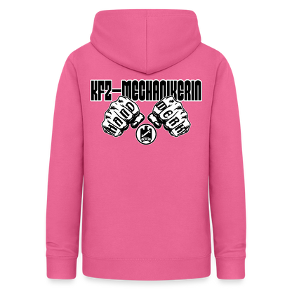 Frauen Hoodie "KFZ-Mechanikerin" (beidseitig beruckt) Pink Frauen Hoodie {{ color }}