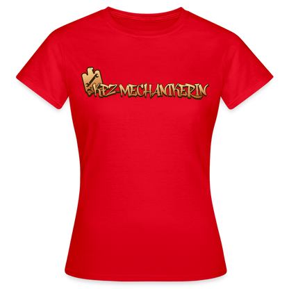 Frauen T-Shirt "KFZ-Mechanikerin" Rot Frauen T-Shirt {{ color }}