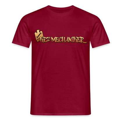 Unisex T-Shirt "KFZ-Mechaniker" Ziegelrot Männer T-Shirt {{ color }}