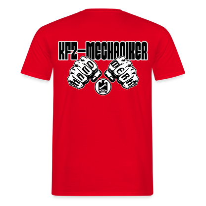 Unisex T-Shirt "Mechaniker" Rot Männer T-Shirt {{ color }}