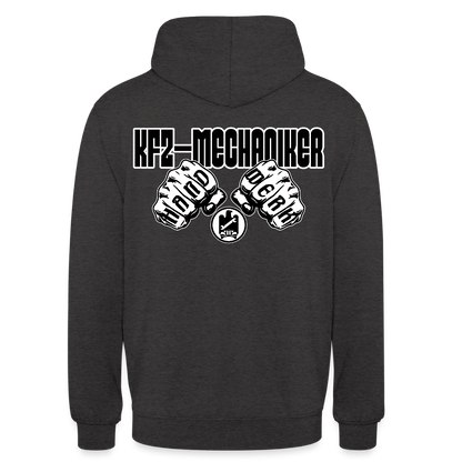 Unisex Hoodie "Mechaniker" (beidseitig bedruckt) Anthrazit Unisex Hoodie {{ color }}
