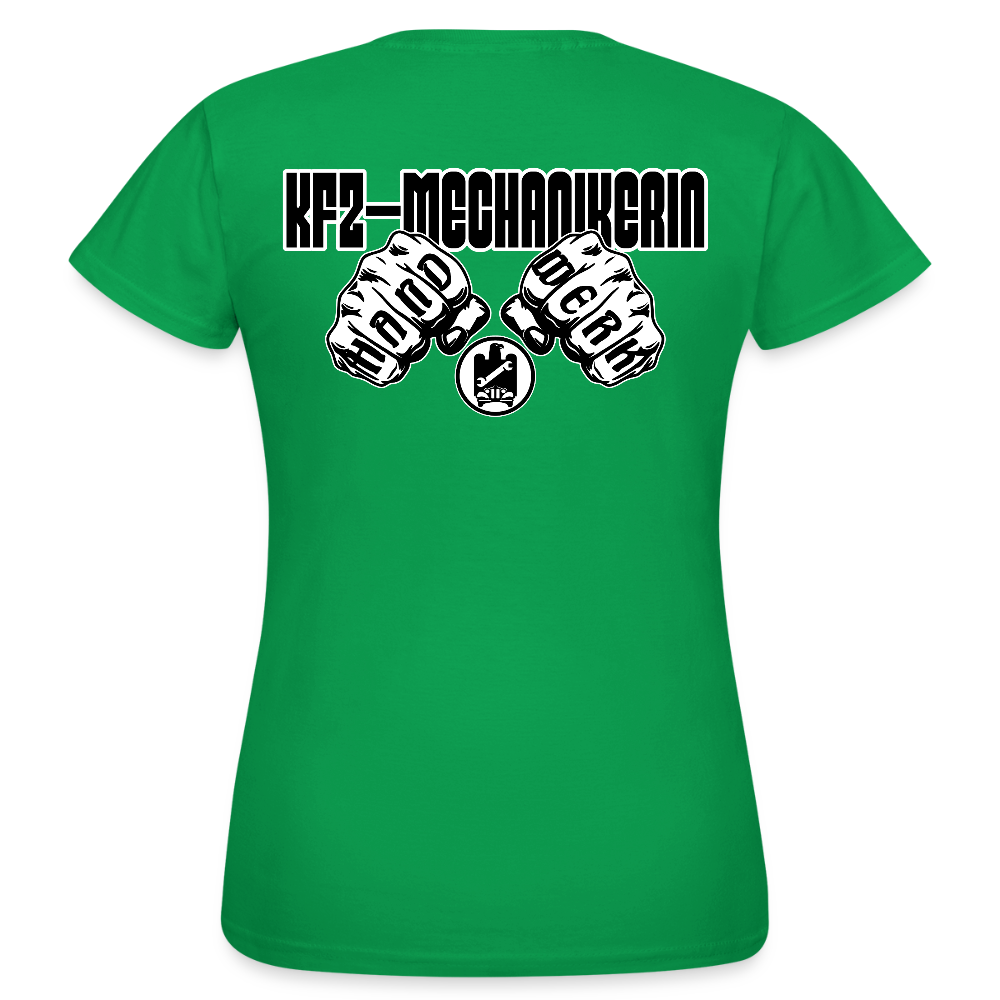 Frauen T-Shirt "KFZ-Mechanikerin" (beidseitig bedruckt) Kelly Green Frauen T-Shirt {{ color }}