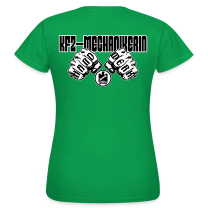 Frauen T-Shirt "KFZ-Mechanikerin" (beidseitig bedruckt) Kelly Green Frauen T-Shirt {{ color }}
