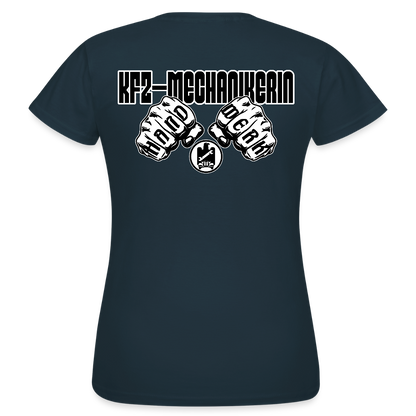 Frauen T-Shirt "KFZ-Mechanikerin" (beidseitig bedruckt) Navy Frauen T-Shirt {{ color }}
