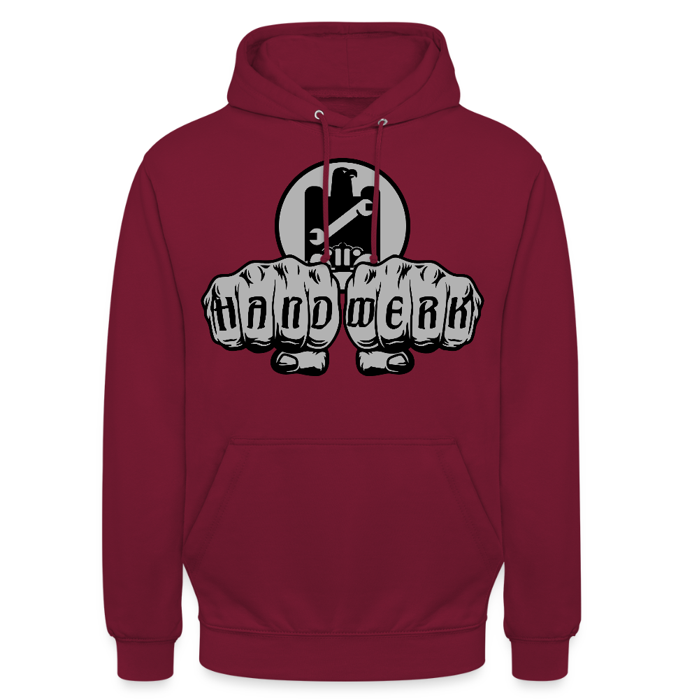 Unisex Hoodie "KFZ-Mechaniker" Bordeaux Unisex Hoodie {{ color }}