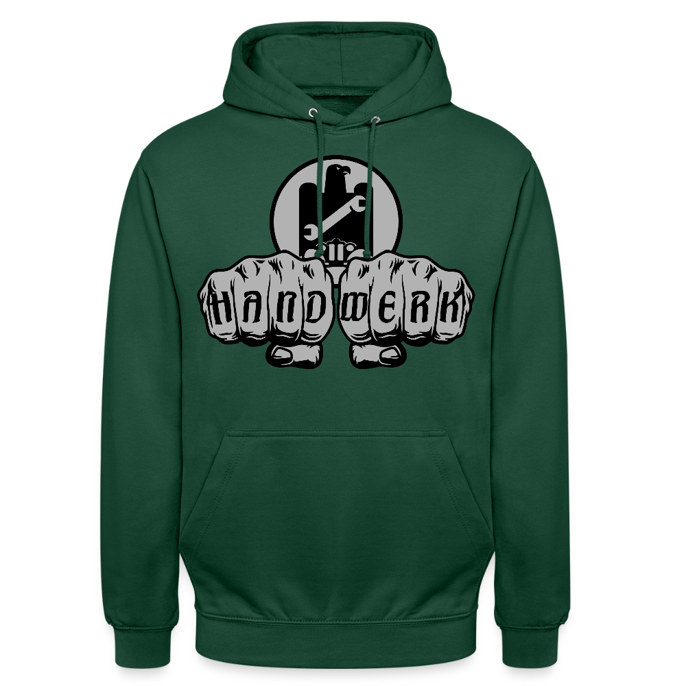 Unisex Hoodie "KFZ-Mechaniker" Flaschengrün Unisex Hoodie {{ color }}