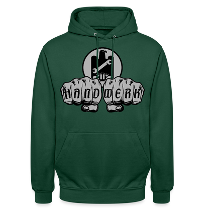 Unisex Hoodie "KFZ-Mechaniker" Flaschengrün Unisex Hoodie {{ color }}