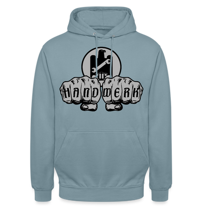 Unisex Hoodie "KFZ-Mechaniker" Nebelblau Unisex Hoodie {{ color }}