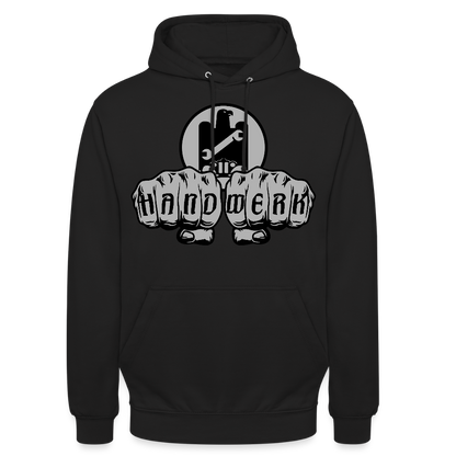 Unisex Hoodie "KFZ-Mechaniker" Schwarz Unisex Hoodie {{ color }}