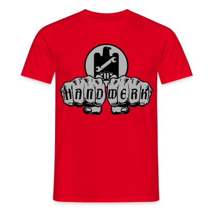 Unisex T-Shirt "KFZ-Mechaniker" Rot Männer T-Shirt {{ color }}