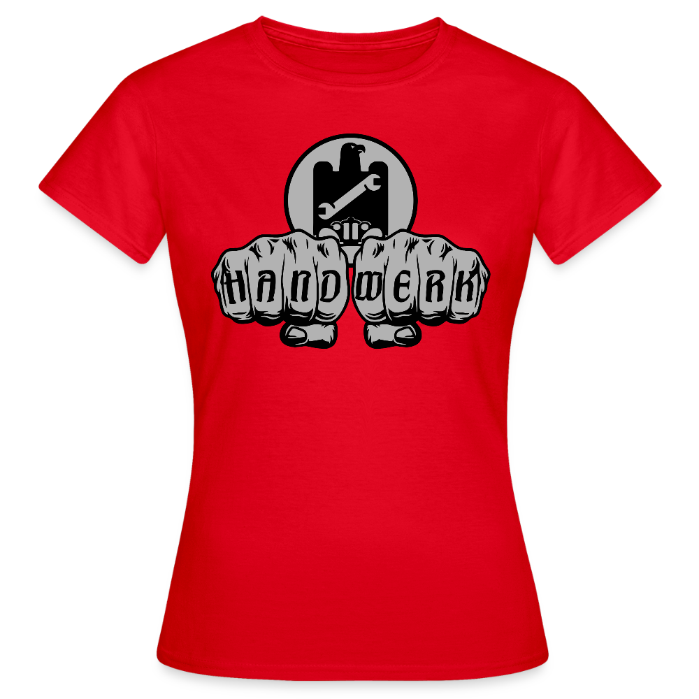 Frauen T-Shirt "KFZ-Mechaniker" Rot Frauen T-Shirt {{ color }}